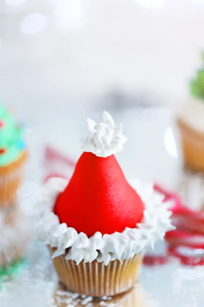 Delicious Christmas cupcake — Stock Photo, Image