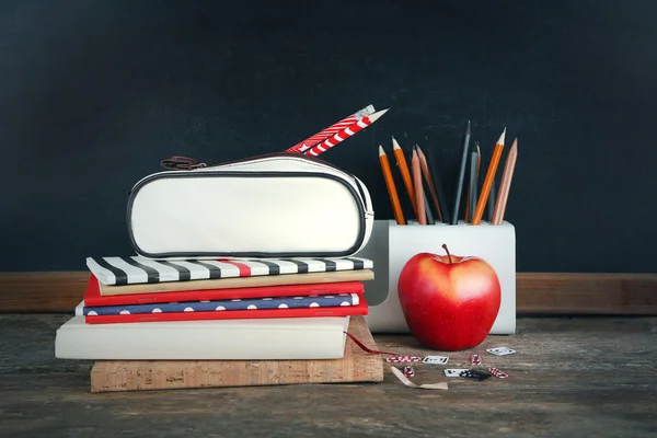 School supplies on table — Stock Photo, Image