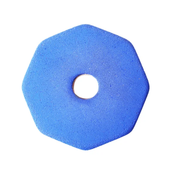 Blue eraser on white — Stock Photo, Image