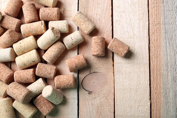 Víno zátky na dřevo — Stock fotografie