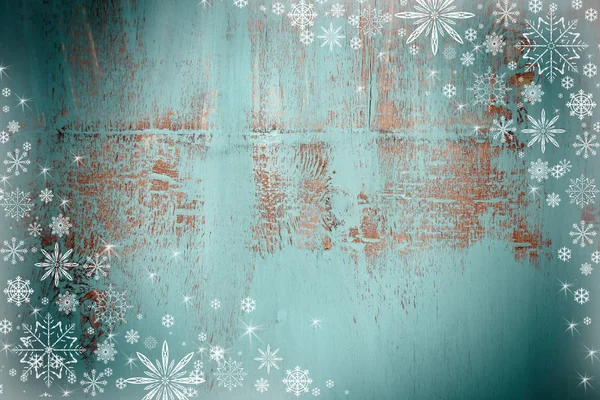 Winter background with snowflakes — Stock Photo, Image