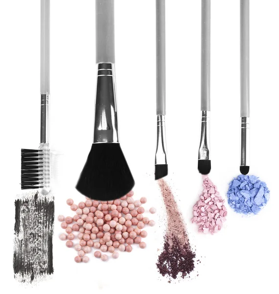 Different makeup brushes — Stock Photo, Image