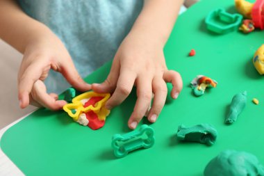 Çocuk hamuru sculpts