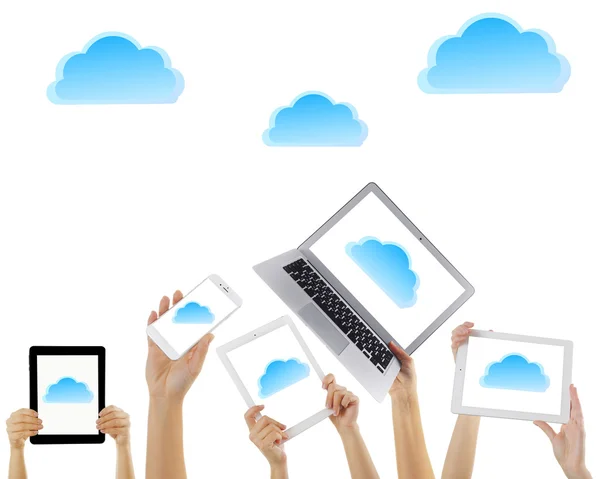 Concept de Cloud Computing — Photo