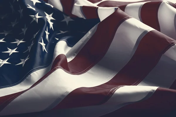 Κυματίζει αμερικανική σημαία — Φωτογραφία Αρχείου