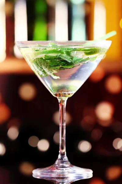 Glass of cocktail on bar — Stock Photo, Image