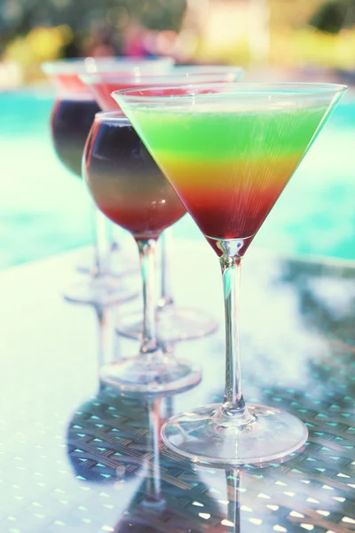 Glass of cocktail on bar — Stock Photo, Image
