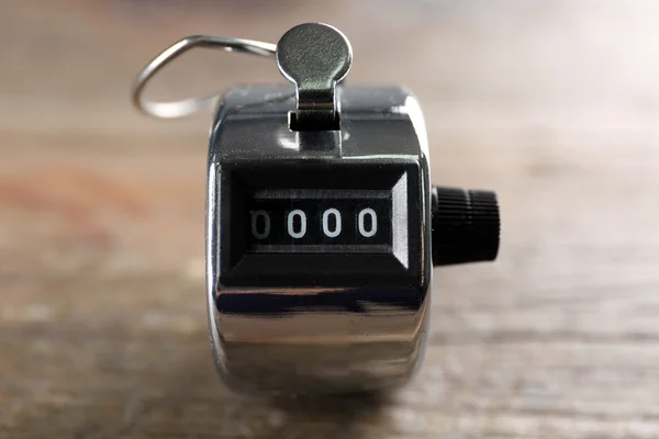 Stopwatch on wooden background — Stock Photo, Image