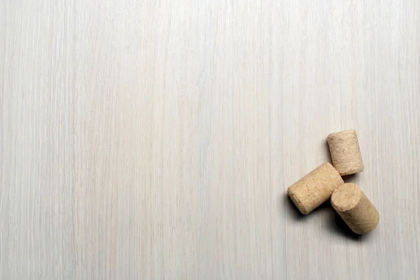 Wine corks on wooden — Stock Photo, Image