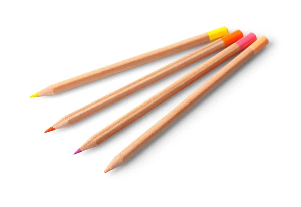 Colorful Pencils on white — Stock Photo, Image