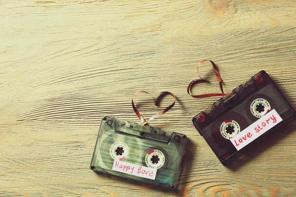 Retro audio cassettes — Stock Photo, Image