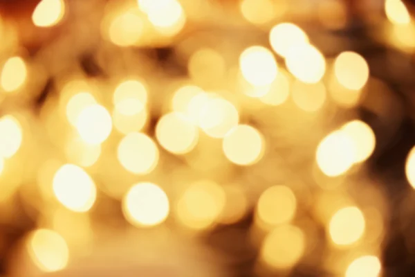 Golden Christmas lights — Stock Photo, Image