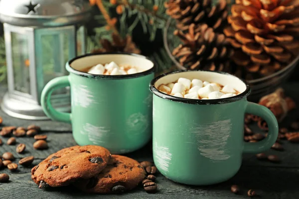 Cacao caldo con marshmallow — Foto Stock