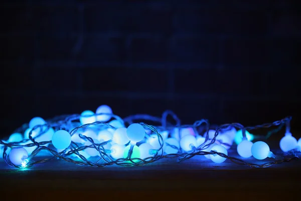 Elektrik Noel çelenk — Stok fotoğraf