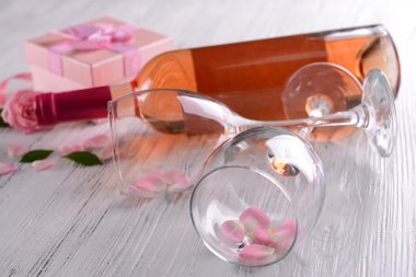 Dekoratif ayarı St. Valentine'nın vesilesiyle, yakın çekim