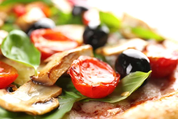 Deliciosa pizza saborosa, close-up — Fotografia de Stock