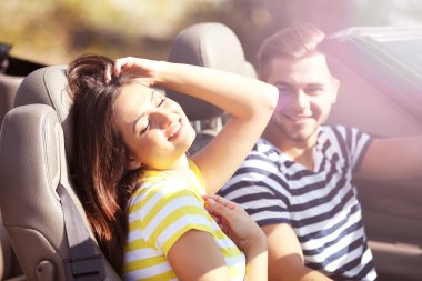 İki cabriolet otomobil içinde