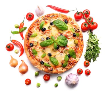 güzel taze pizza