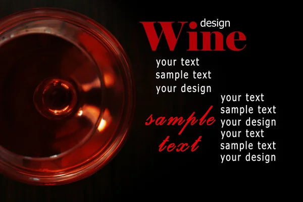 Glass of wine on table — Stock Photo, Image