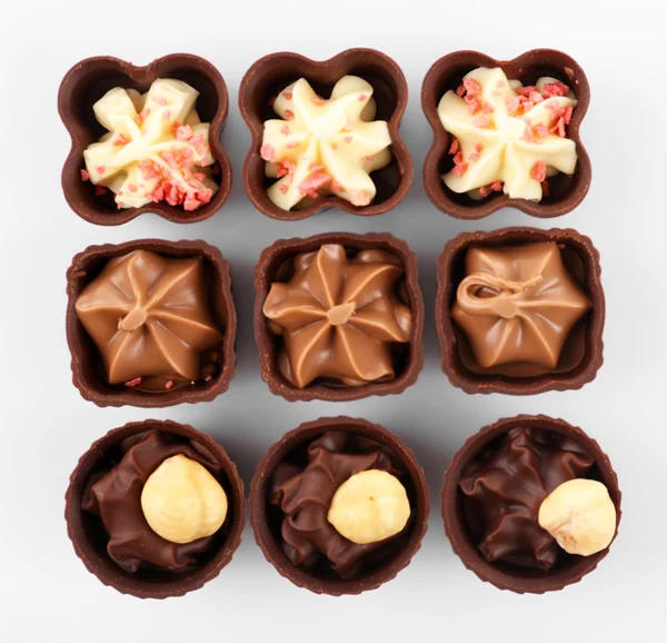 Deliziosi dolci al cioccolato — Foto Stock