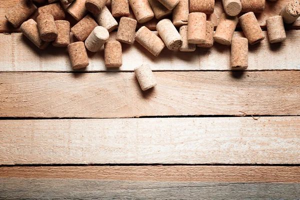 Wine corks on wooden — Stock Photo, Image