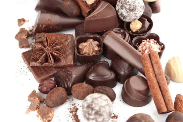 Assorted chocolate candies — Stock Photo, Image