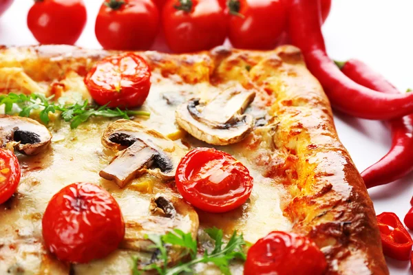 Frissen házi pizza — Stock Fotó