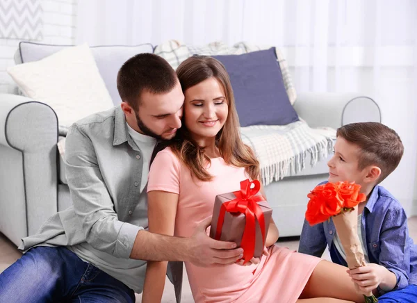 Mann, Frau und Sohn — Stockfoto