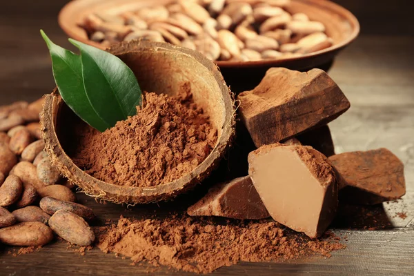 Kom met aromatische cacao — Stockfoto