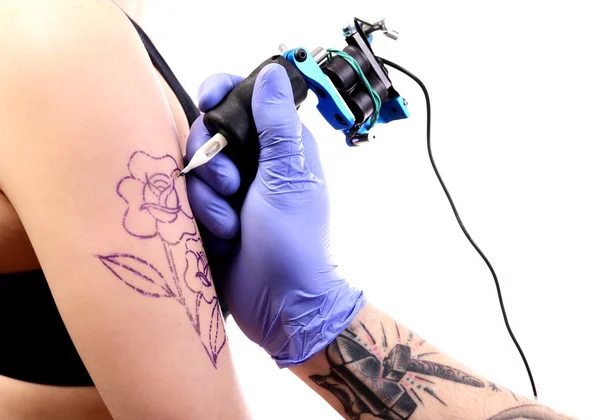 Process för tatuering — Stockfoto
