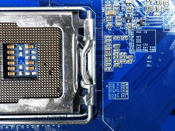 Computermotherboards aus nächster Nähe — Stockfoto