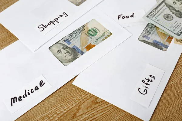 Para, mali dağıtımını planlama — Stok fotoğraf