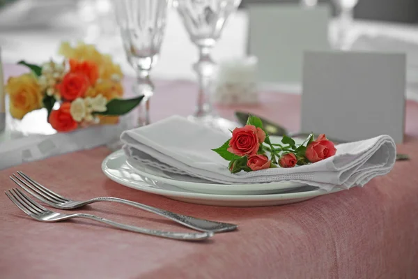 Beautiful served table — Stock Photo, Image