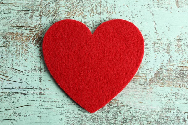 Red felt hearts — Stock Photo, Image
