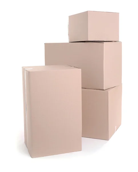 Set of cardboard boxes — Stock Photo, Image