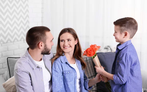 Marido, esposa e filho — Fotografia de Stock