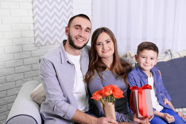 Marido, esposa e filho — Fotografia de Stock