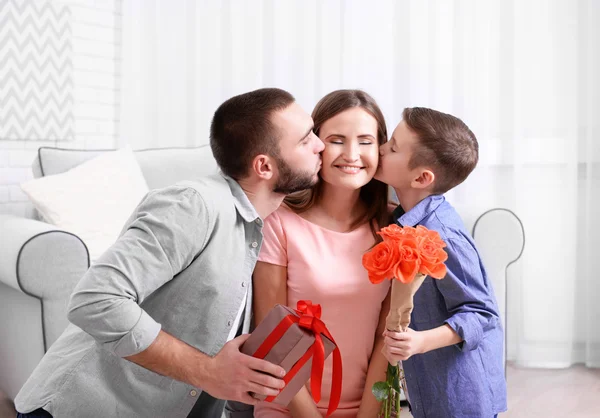 Husband, wife and son — Stock Photo, Image