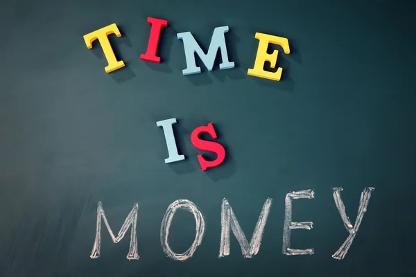 Timpul este conceptul de bani — Fotografie, imagine de stoc
