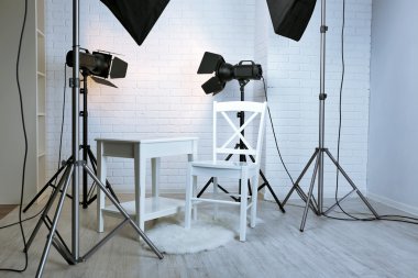 Modern iç ile fotoğraf stüdyosu