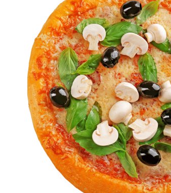 Sebze ile lezzetli lezzetli pizza