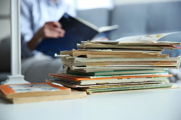 Pile of old books — Stock Photo, Image