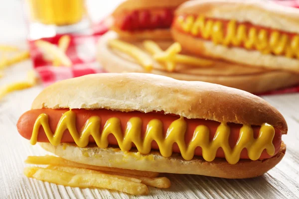 Chutné Hot dogy — Stock fotografie