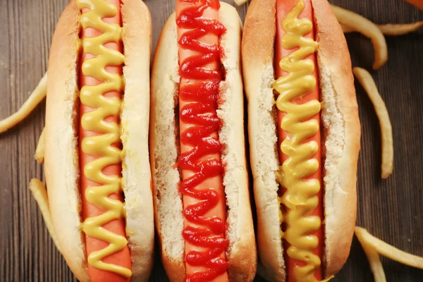 Chutné Hot dogy — Stock fotografie