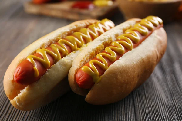 Tasty hot dogs — Stock Photo, Image