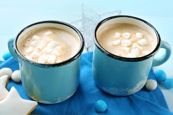 Cacau quente com marshmallow — Fotografia de Stock