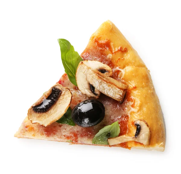 Fetta di deliziosa pizza gustosa — Foto Stock