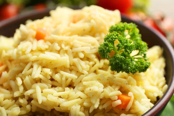 Блюдо вегетарианского риса — стоковое фото