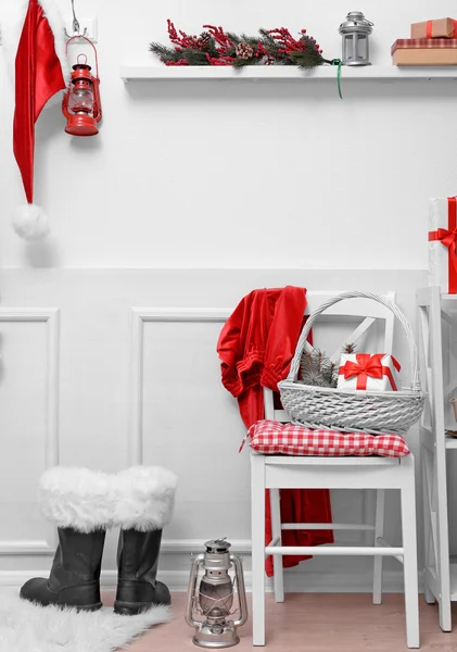 Geschmücktes Weihnachtszimmer. — Stockfoto