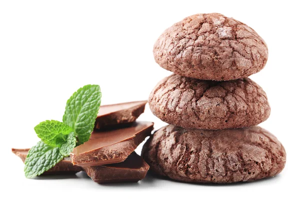 Σοκολατένια μπισκότα με μέντα — Φωτογραφία Αρχείου
